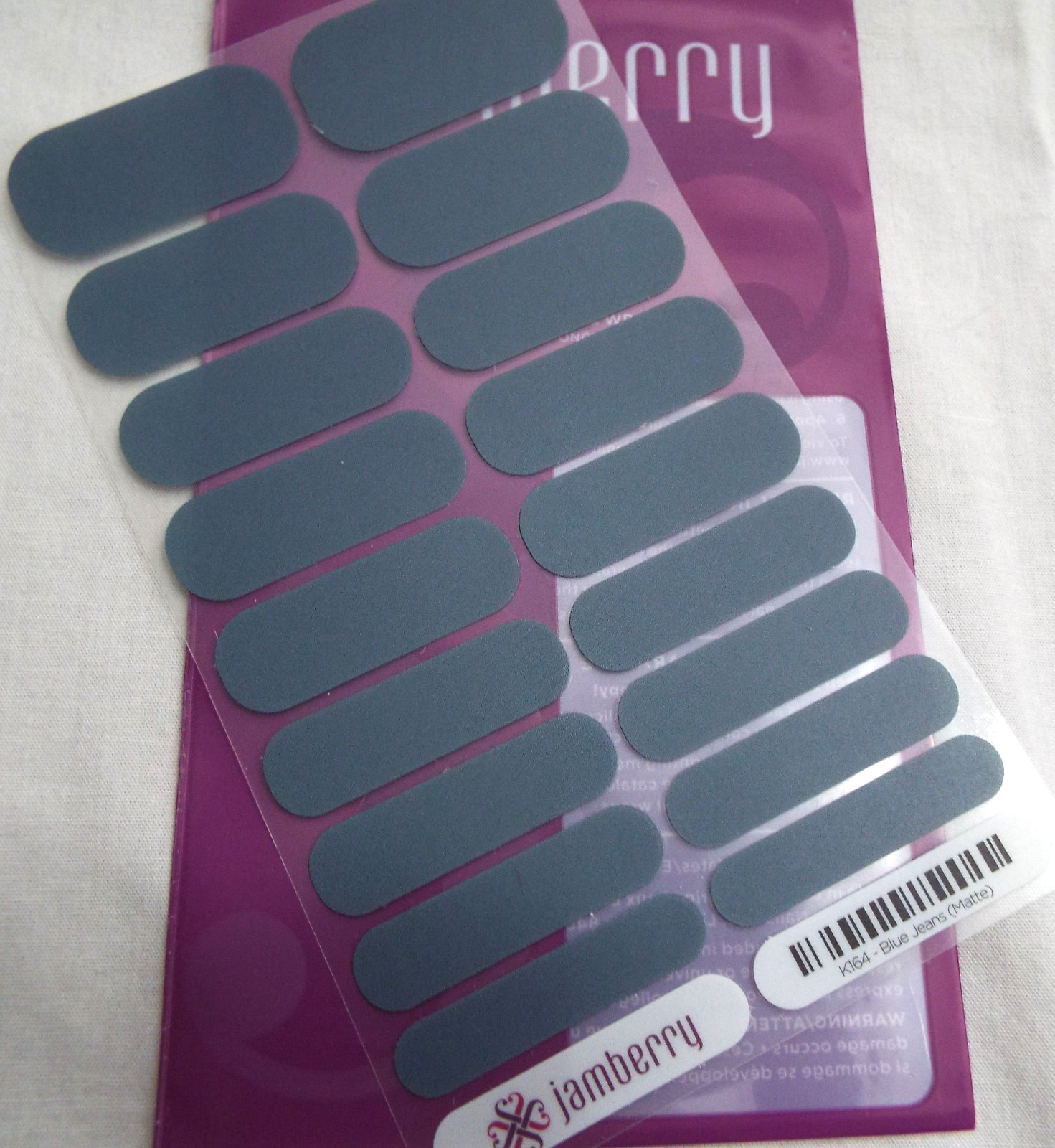 Jamberry Blue Jeans – Matte K164 Full Sheet