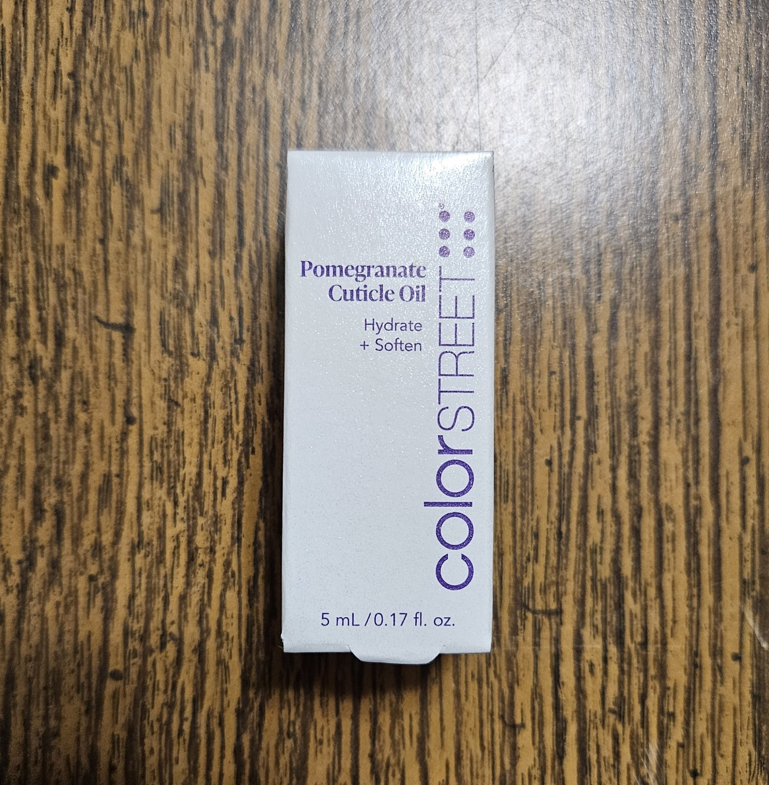 Color Street Pomegranate Cuticle Oil 5mL Hydrate Soften Nail Care Treatment 5 ml