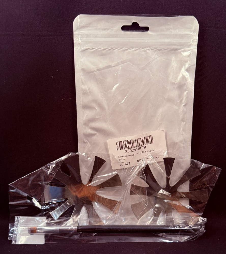3 Pc – French Smile Line Cutters & French Acrylic Brush – DIY & Nail Salon Kit