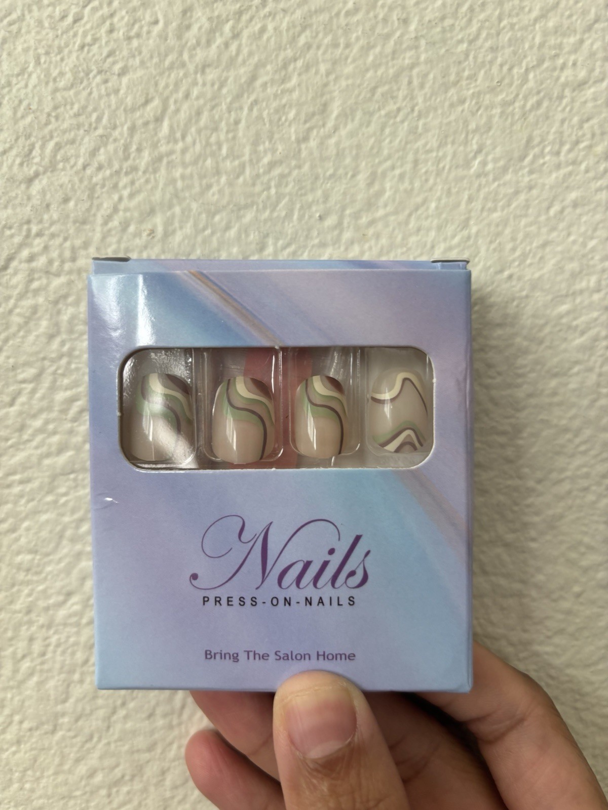 Press-On Nails Set (4 Boxes) Pre-Designed Multicolor Shiny for Nail Art