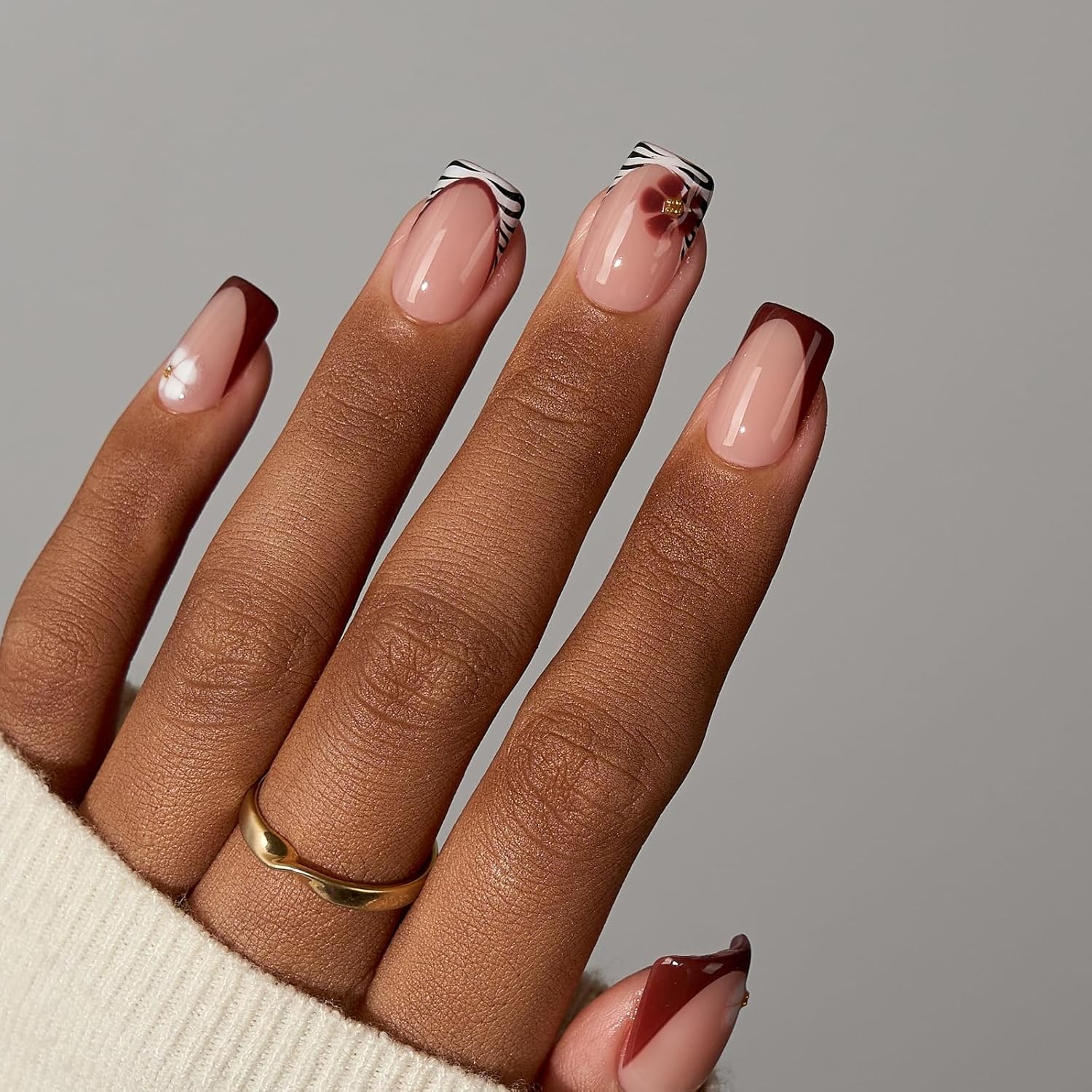 BTArtboxnails French Press On Nails, S Square, Peach