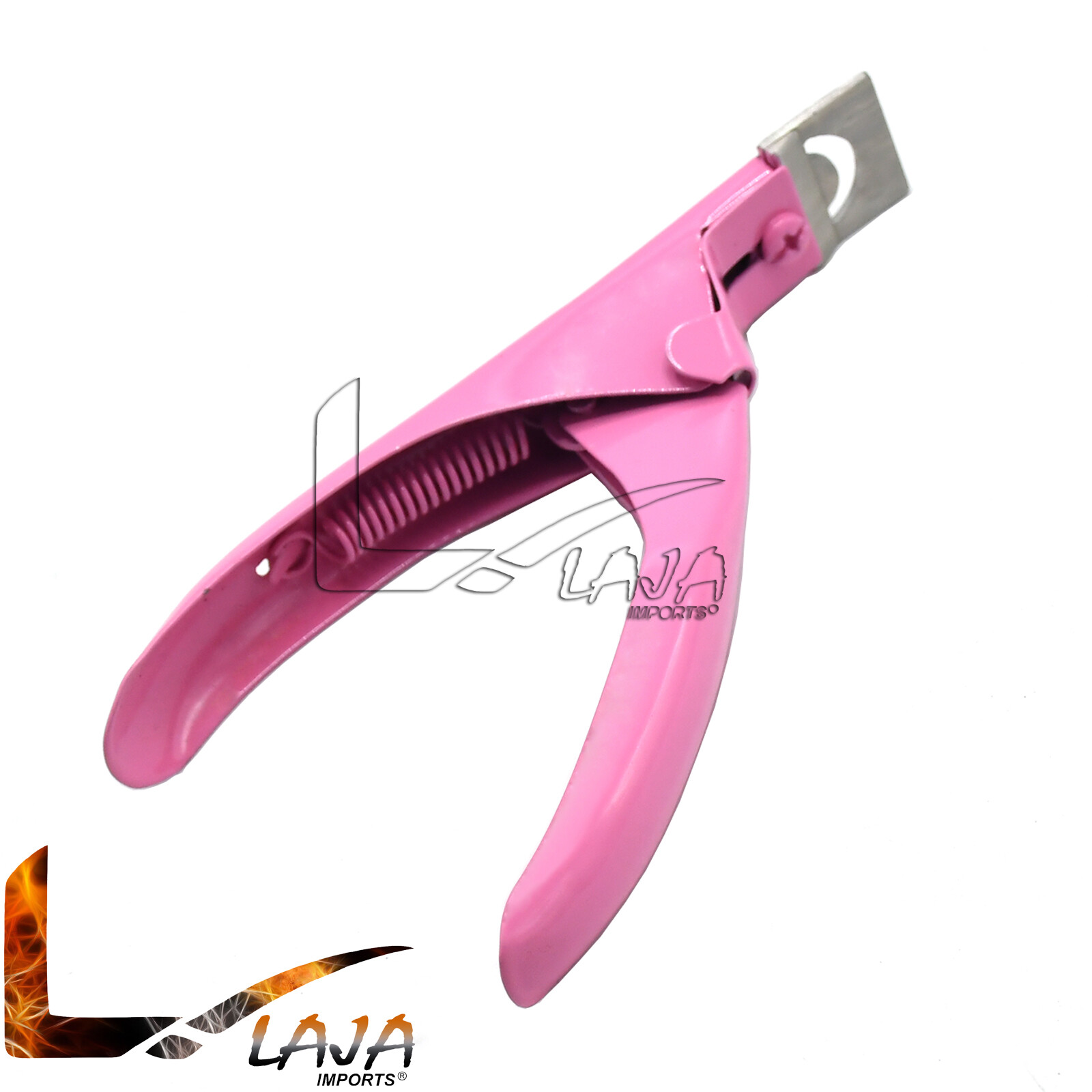 Pink Adjustable Artificial Acrylic Fake Nail False Nail Tip Clipper Cutter