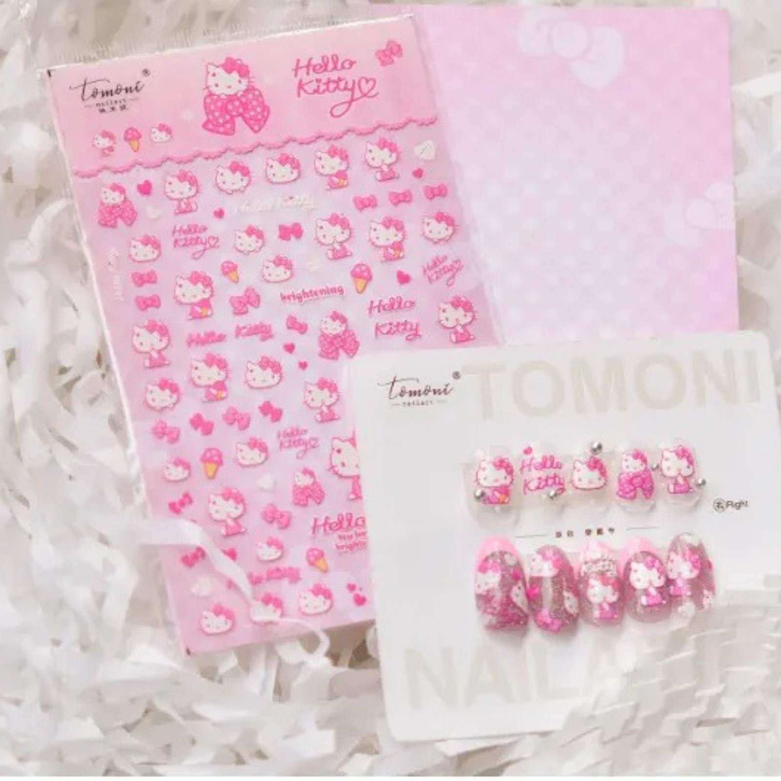 3D Cute Nail Stickers Sanrio Charaters Nail Stickers Nail Supplies for DIY Nail