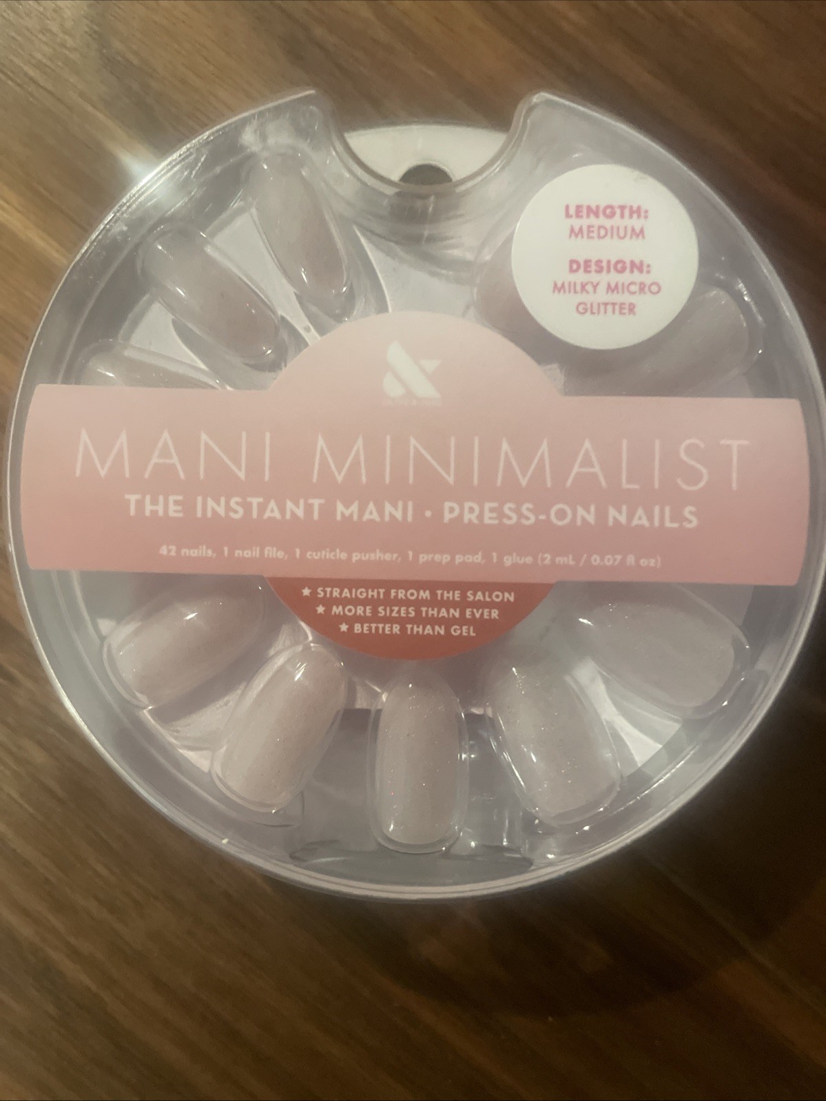 Olive & June Instant Mani Press-On Nails Medium, 42 Nails w Glue
