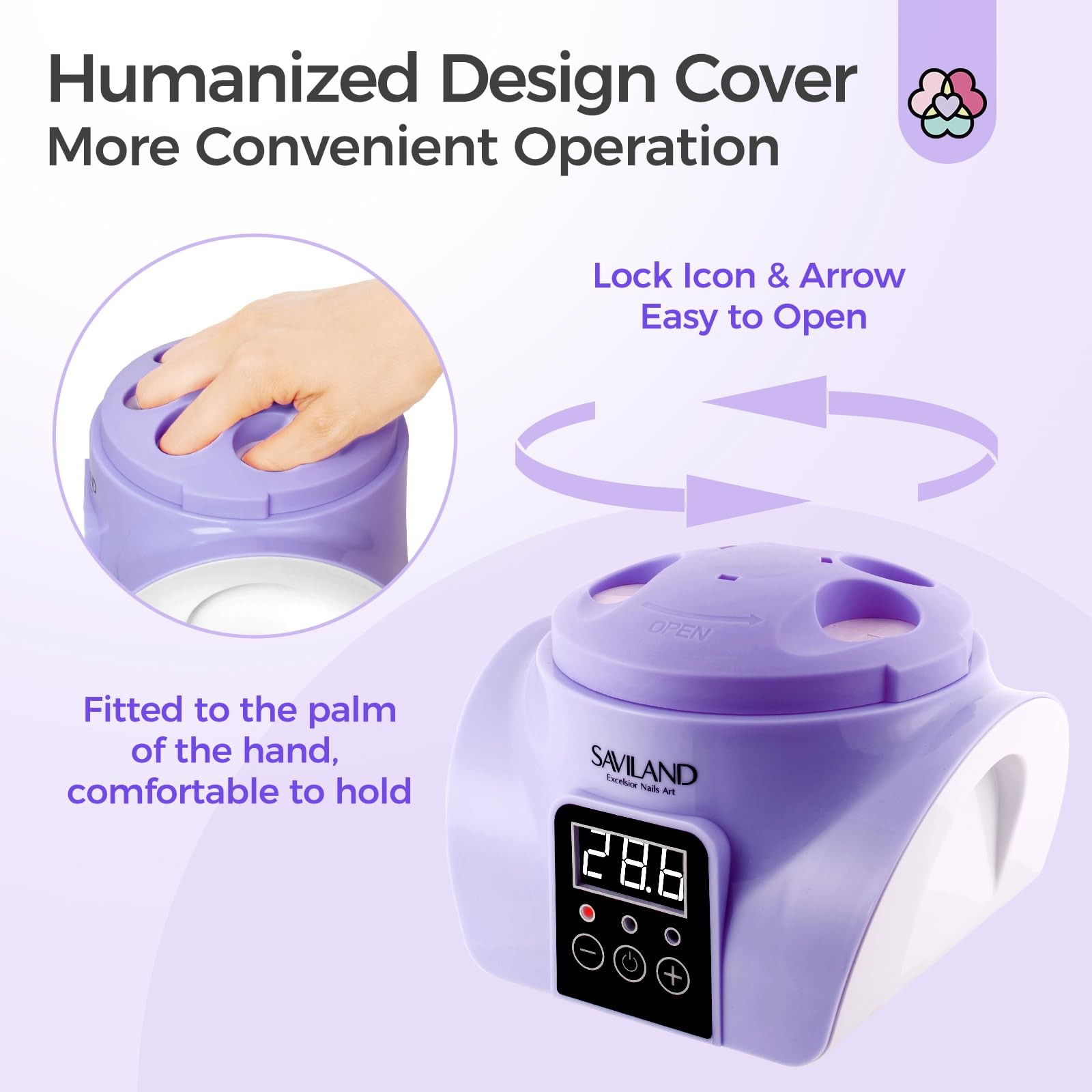 SAVILAND Nail Polish Remover Steam: Electric Steam Machine for 1-Purple
