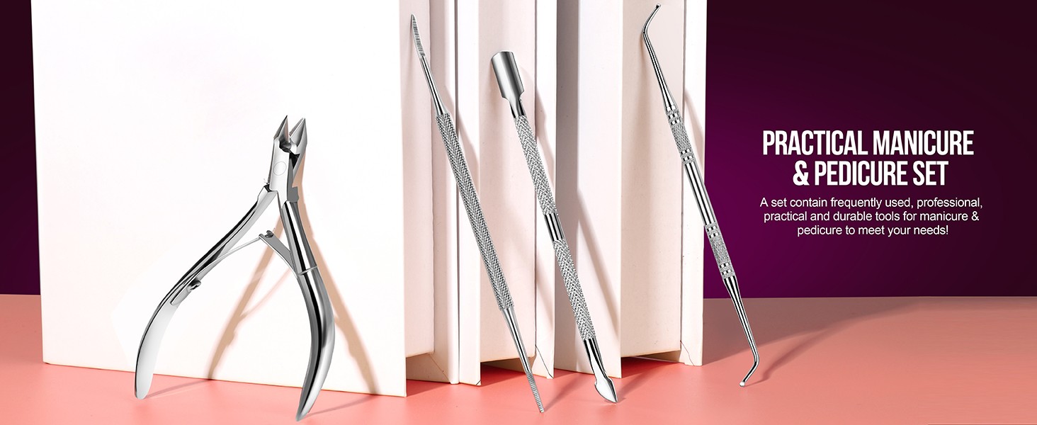 FANDEI Ingrown Toenail Removal Kit, Pedi Tools, Nail Care Kit,