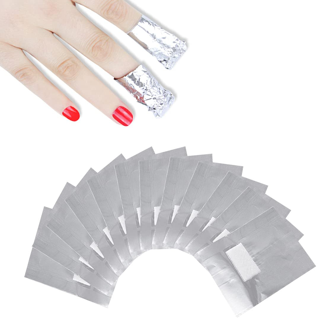 200Pcs Nail Polish Remover Nail Foil Wraps Nail Gel Remover Soak off Foils