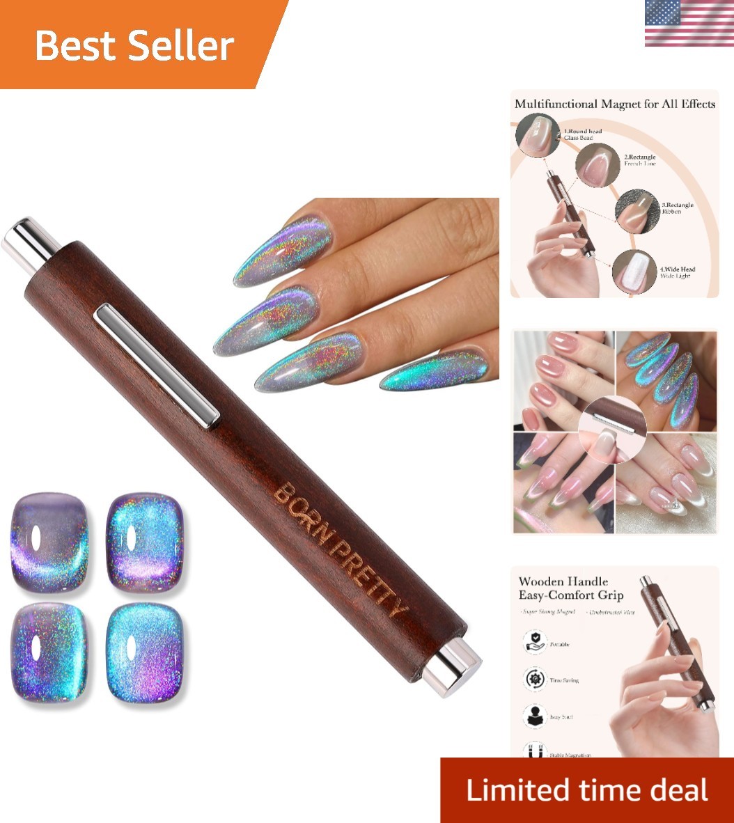 Magnetic Nail Polish Stick – 3-in-1 Nail Magnet for Gorgeous Salon-Style Designs