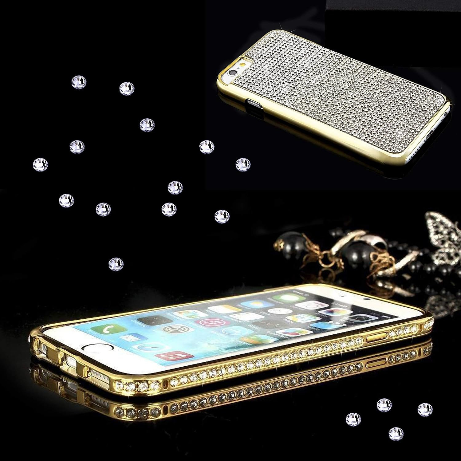3000 PCS Rhinestones for Craft, PHOGARY AB Rhinestones Flat Back (Small Size 1.5