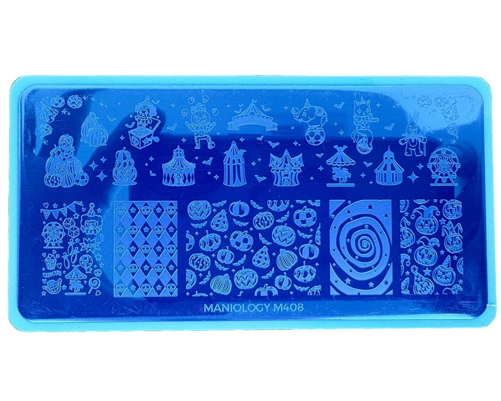 MANIOLOGY HALLOWEEN M408 NAIL STAMPING PLATE