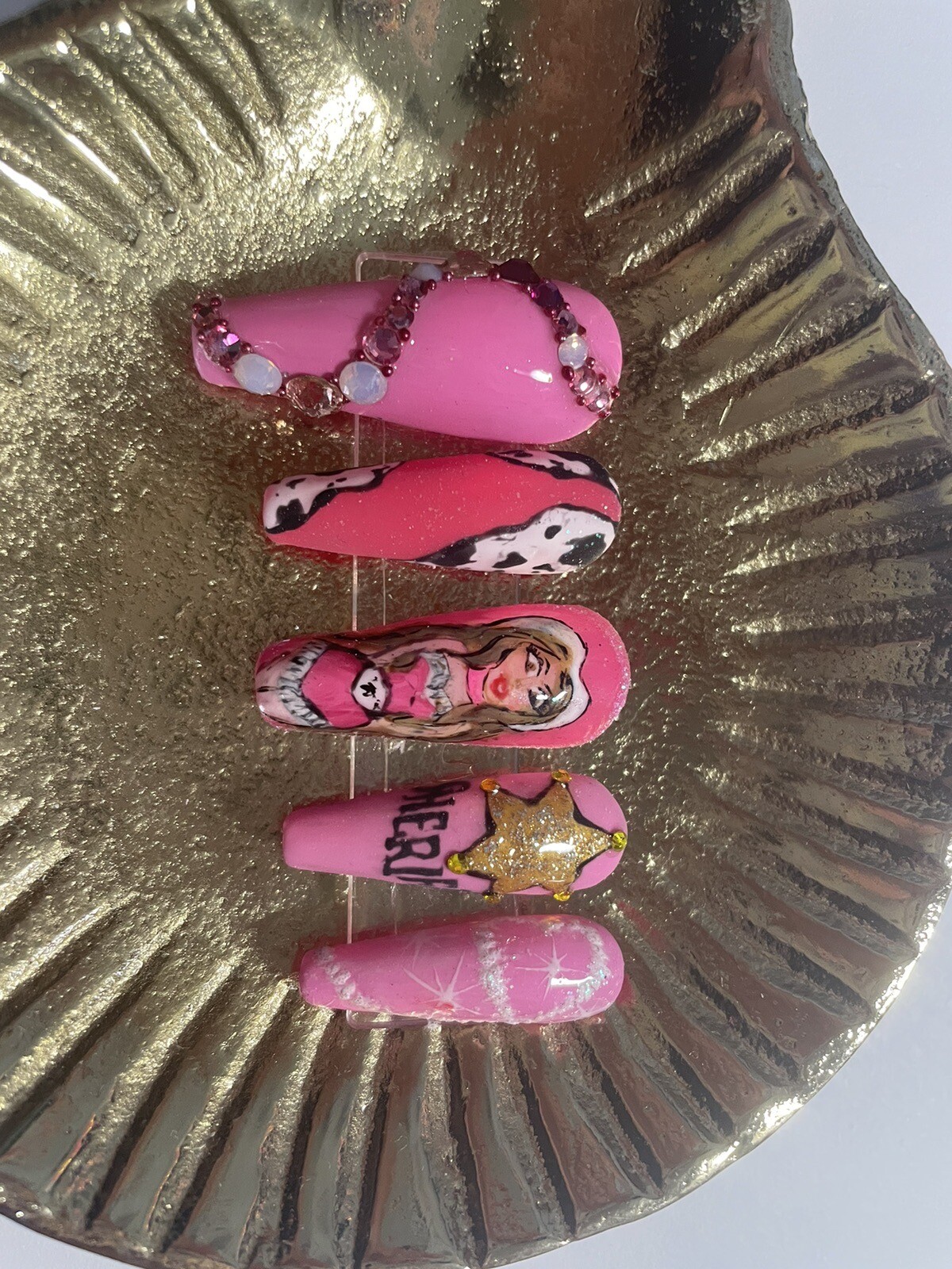 press on nails long coffin