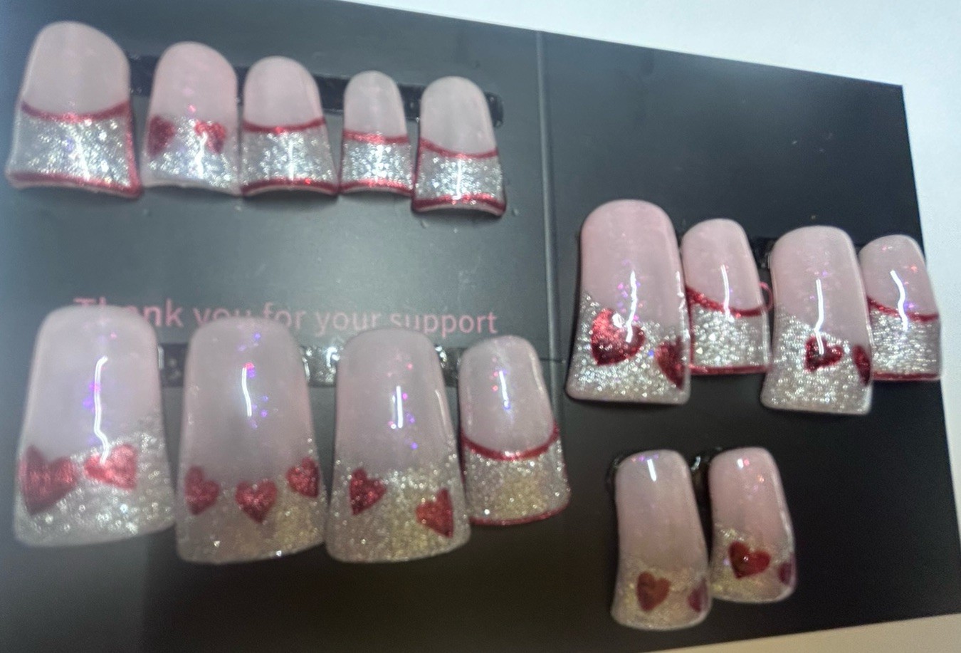 Prees On Valentine Nails