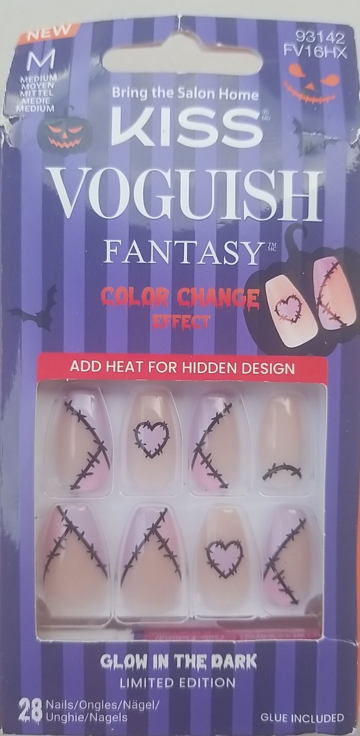 Kiss Voguish Fantasy 3 Glow In The Dark Halloween 1 Multicolored S/M 1 Impress