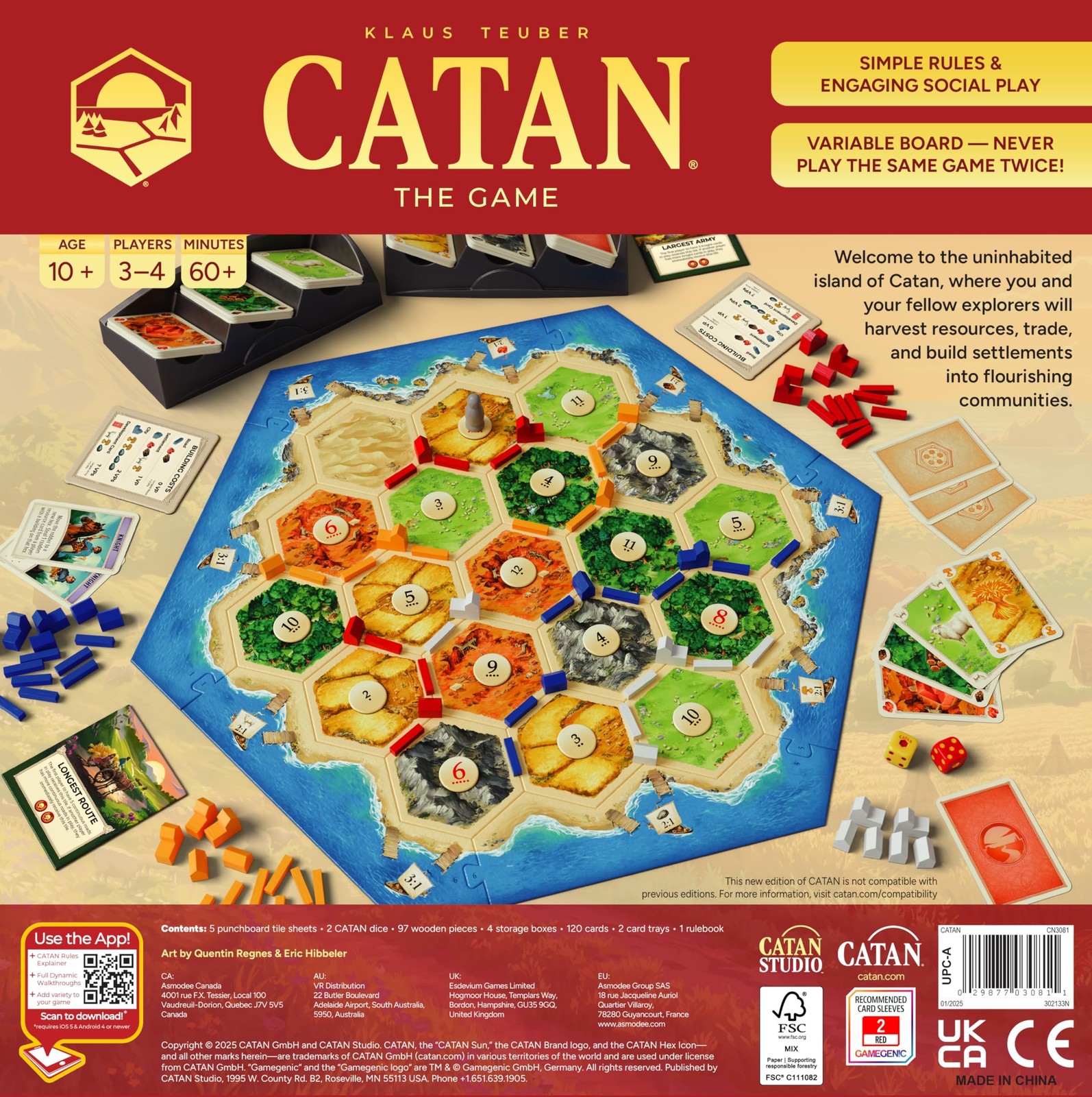 CATAN Board Game (6th Edition) Trade, Build & Settle in The Classic Strategy …