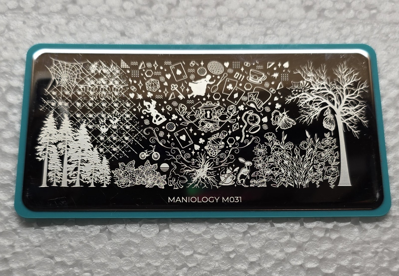Maniology M031 TV Fandom Alice In Wonderland Mad Hatter Fairy Nail Stamp Plate