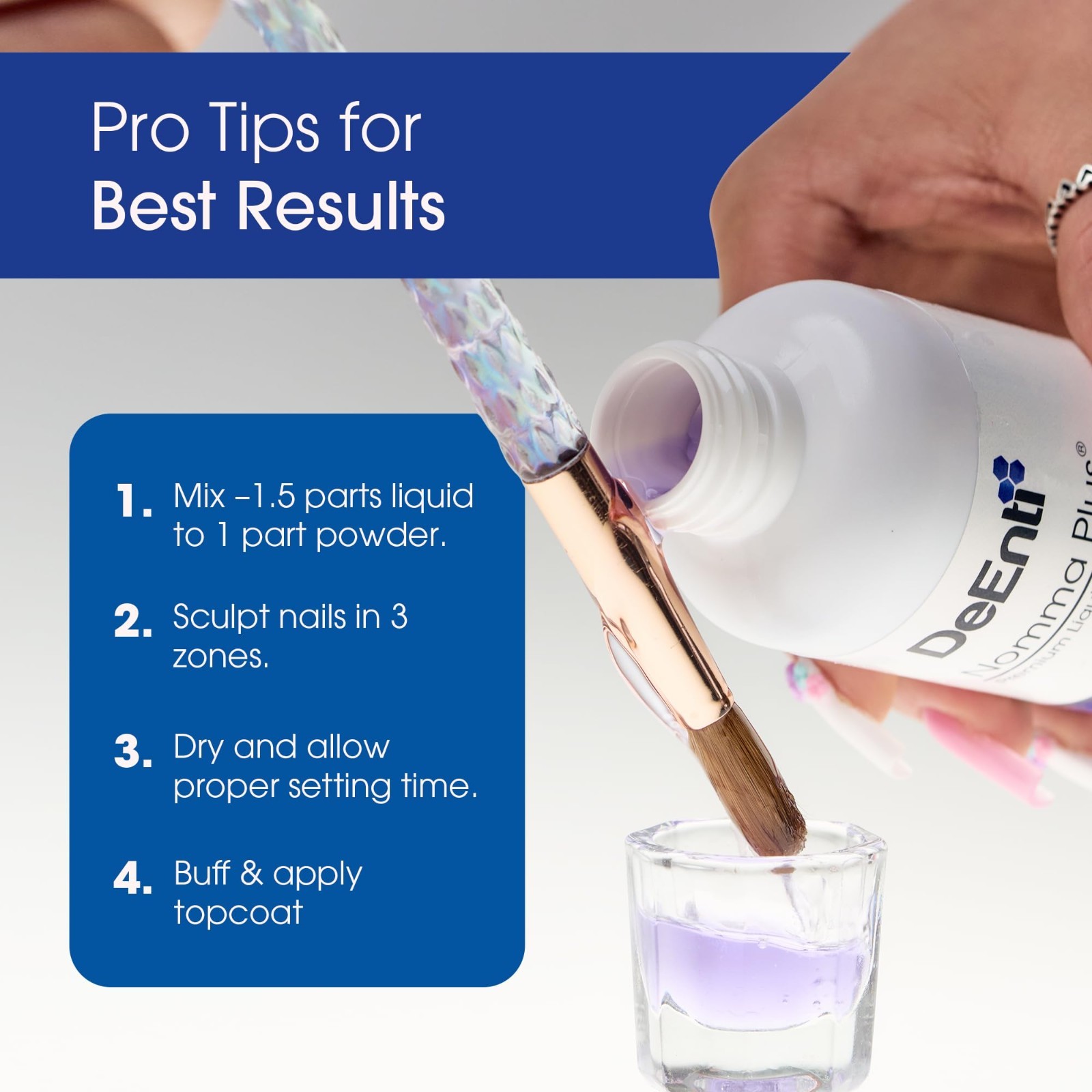 Professional Liquid Monomer for Acrylic Nails, Non-Yellowing 4oz, Salon Quality