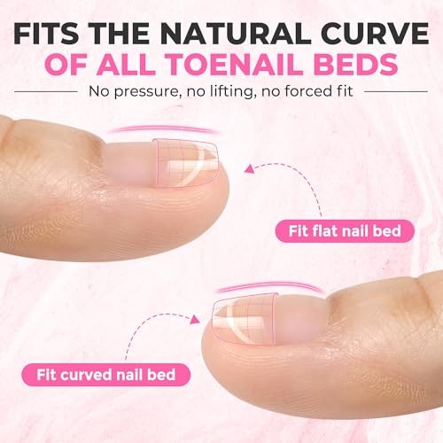 Toe Nail Tips Half-Cover Squavol 510 Pcs, 15 Sizes Pre-filed Toe Short Squoval
