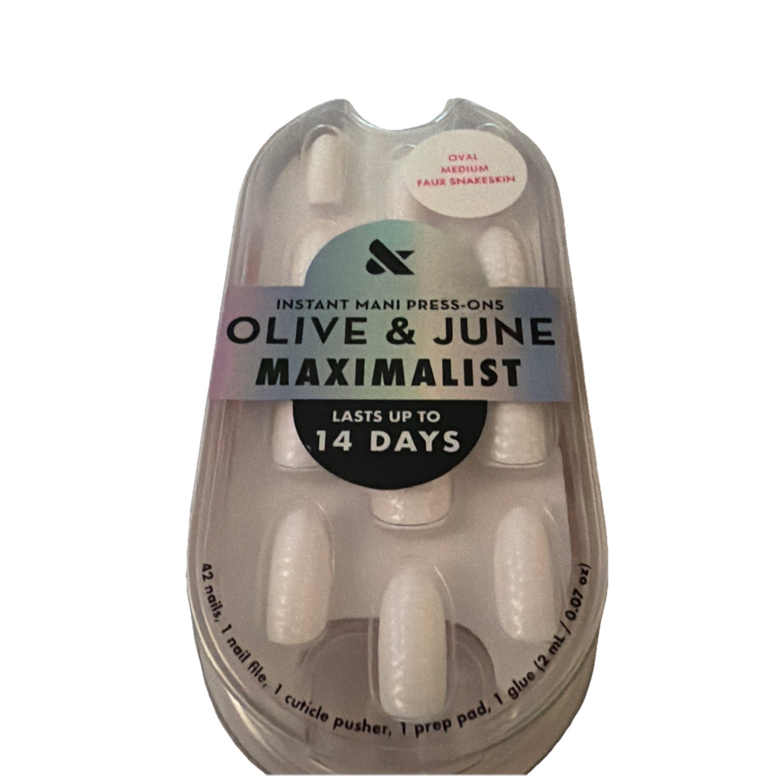 O live & June Maximalist Oval Medium Faux Snakeskin