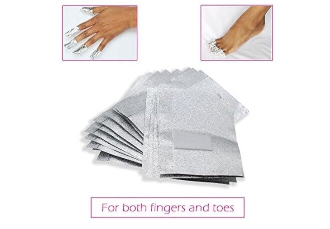 MIILYE Aluminium Nail Arts Removal Foil Wraps. Open Pack 70+ Pieces
