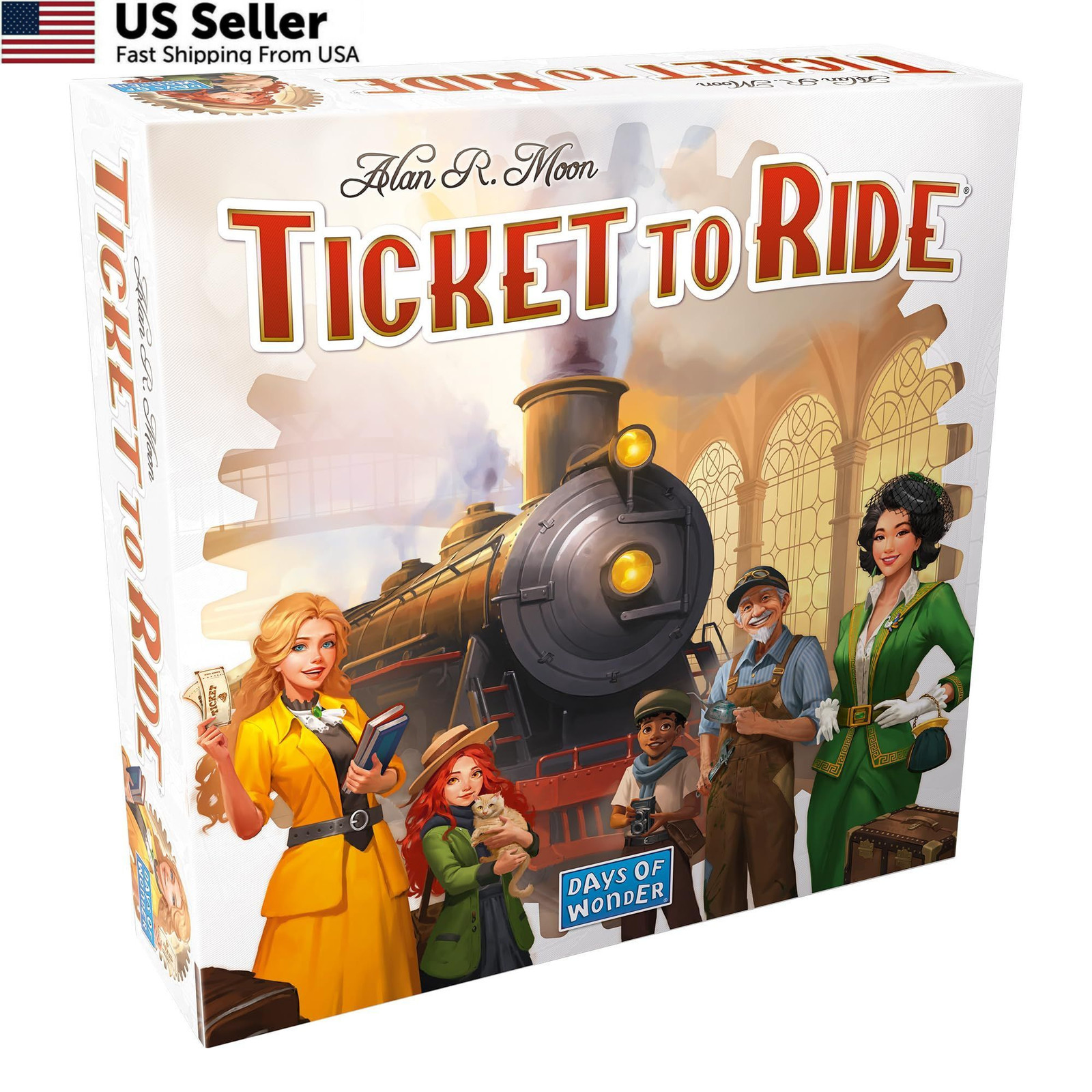 Asmodee Ticket to Ride Board Game 2025 Refresh Cross-Country Adventure FROM USA