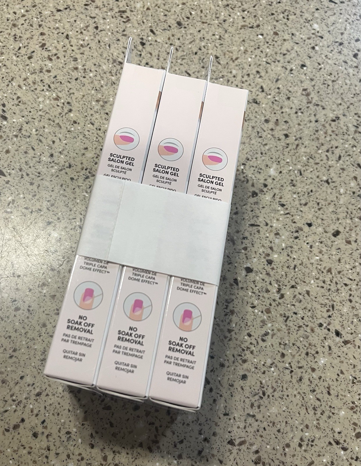 3 Pack Dashing Diva Glaze Semi-Cured Gel Nail Strips Lot of 3 32 Count in Each