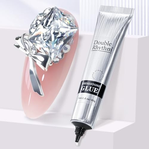 1.4 Oz Rhinestone Glue for Nails Gel Glue Design 3D Art Jewels Charm Gem