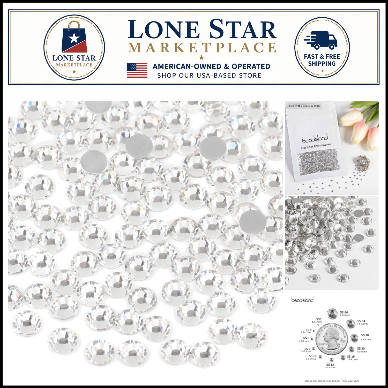 Elevate Your Crafts with 1440 High-Quality SS10 Crystal Rhinestones (2.7-2.9mm)
