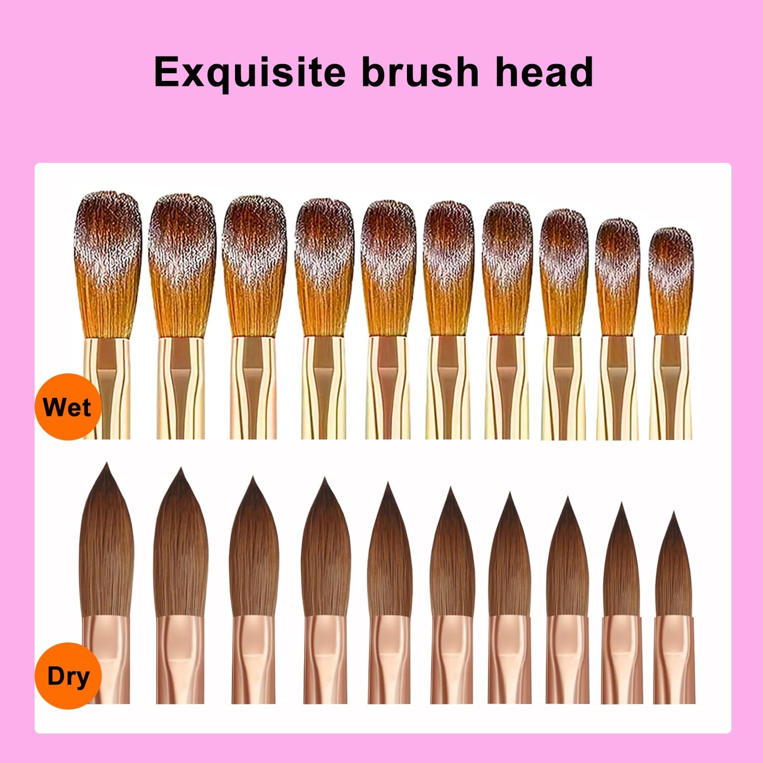 Nail Art Brushes Set,10pcs Nail Art Tool Set Nail Art Design Pen Painting Too…