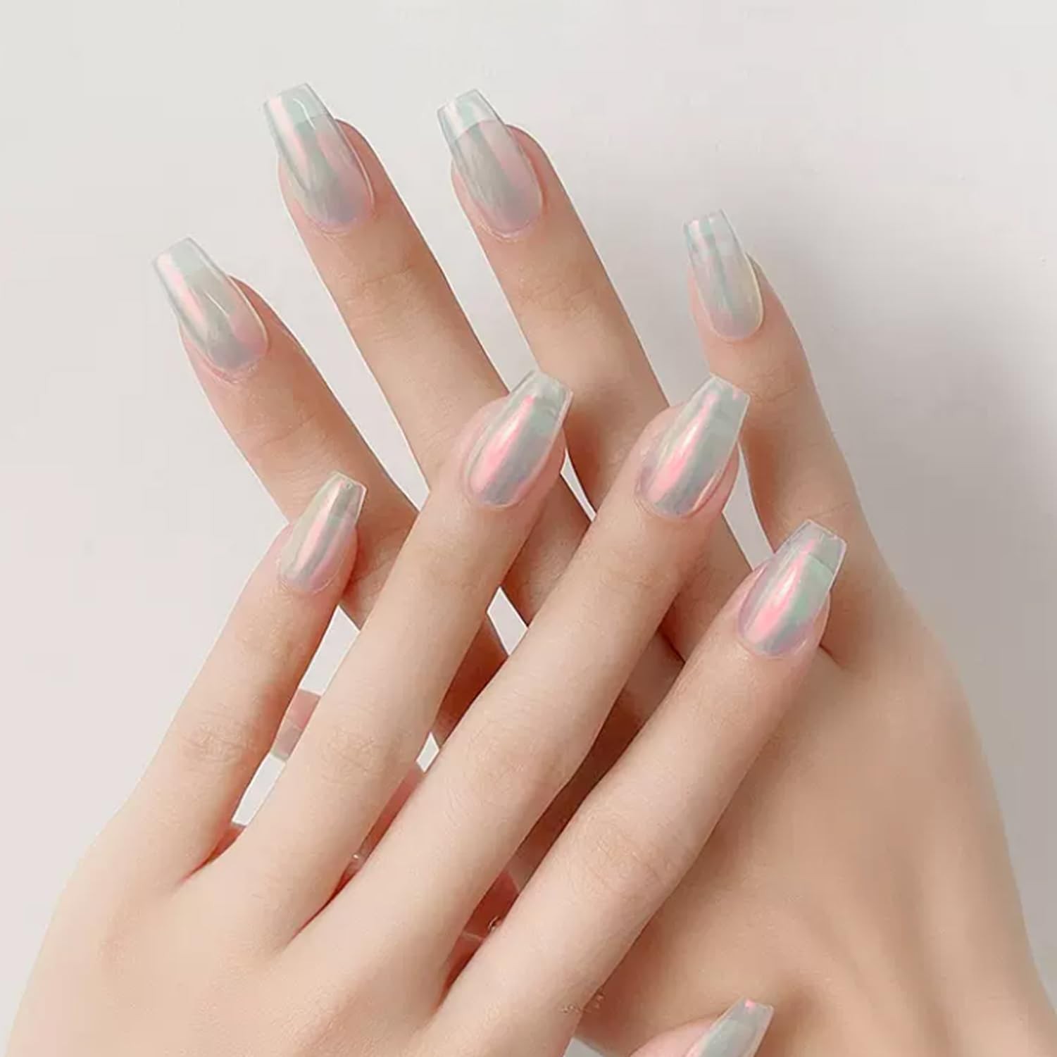 Orange Pearl Chrome Nail Nail Art Glitter,Metallic Iridescent Chrome Nail for…