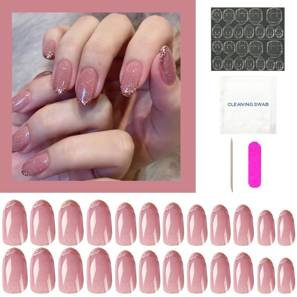 Secret Lives Acrylic Press on Nails Reusable Artificial Designer 24 Nails Set