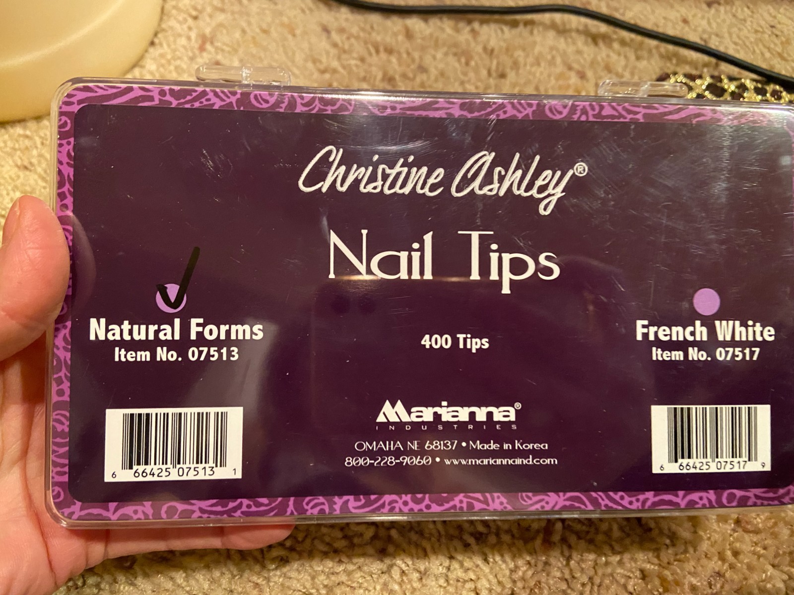 BRAND NEW! Marianna Christine Ashleys Nail Tips – 400 Count Professional white