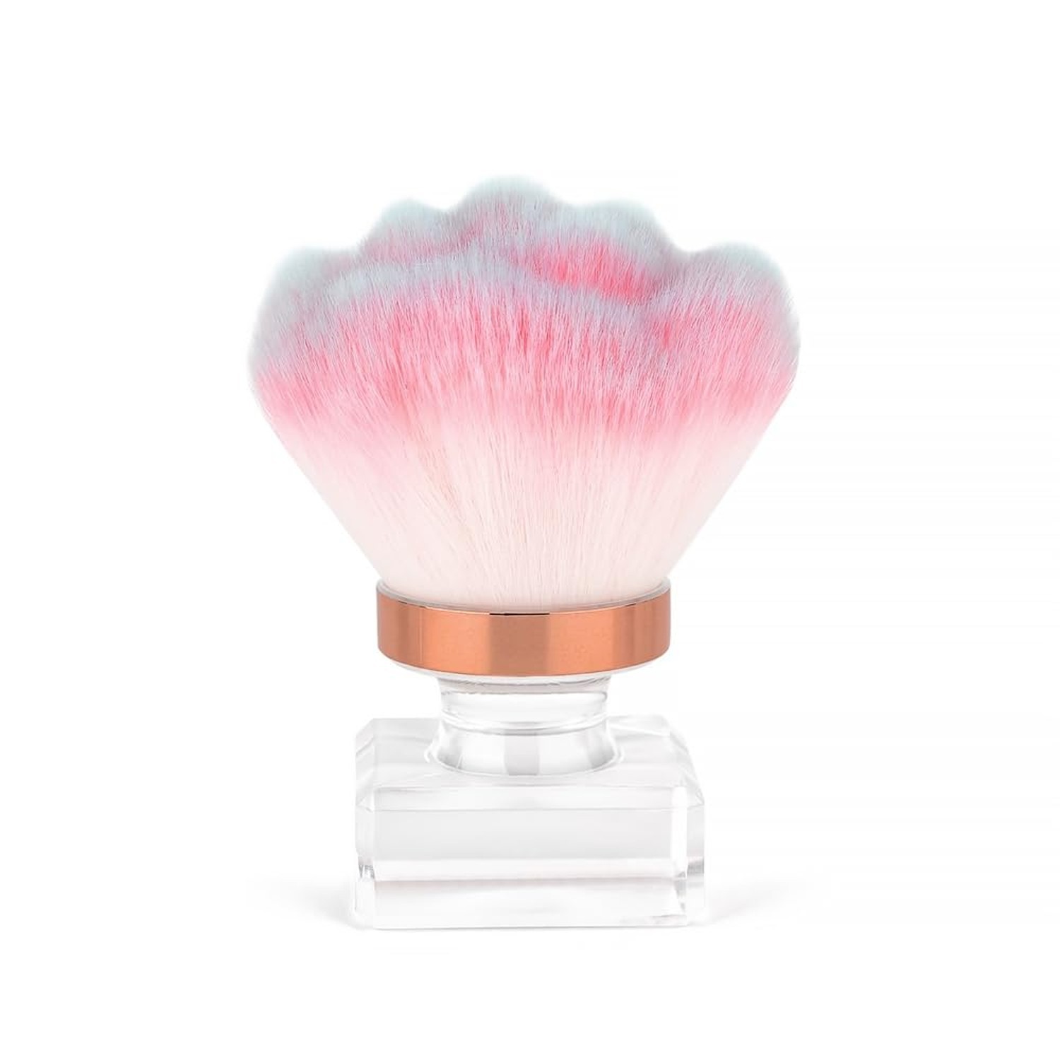 KADS Nail Dust Brush Makeup Brush Flower Shape Crystal Base Nail Cleaning Bru…