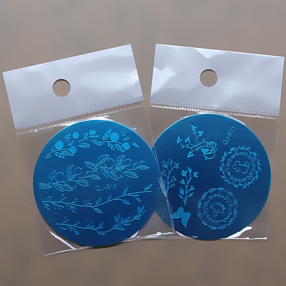 10 Manicure Template Nail Art Image Stamping Polish Plate Stamper Scraper