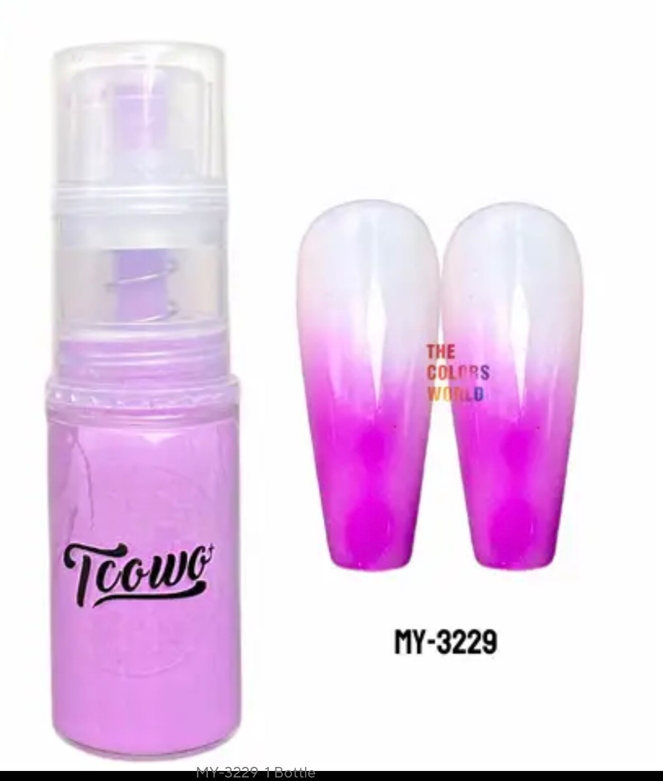 6 Colour Set Neon Pigment Nail Art Powder spray for Ombre nails face Body