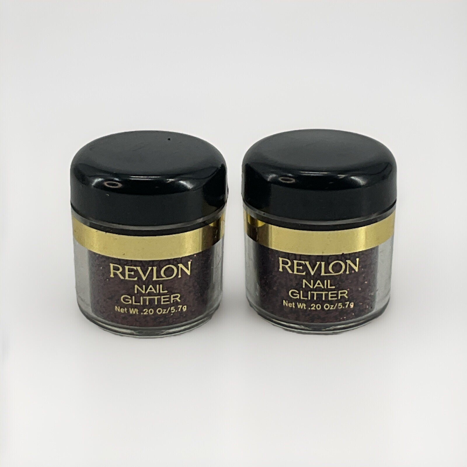 2 PACK Revlon Wild Garnet Nail Glitter .20oz NWOB