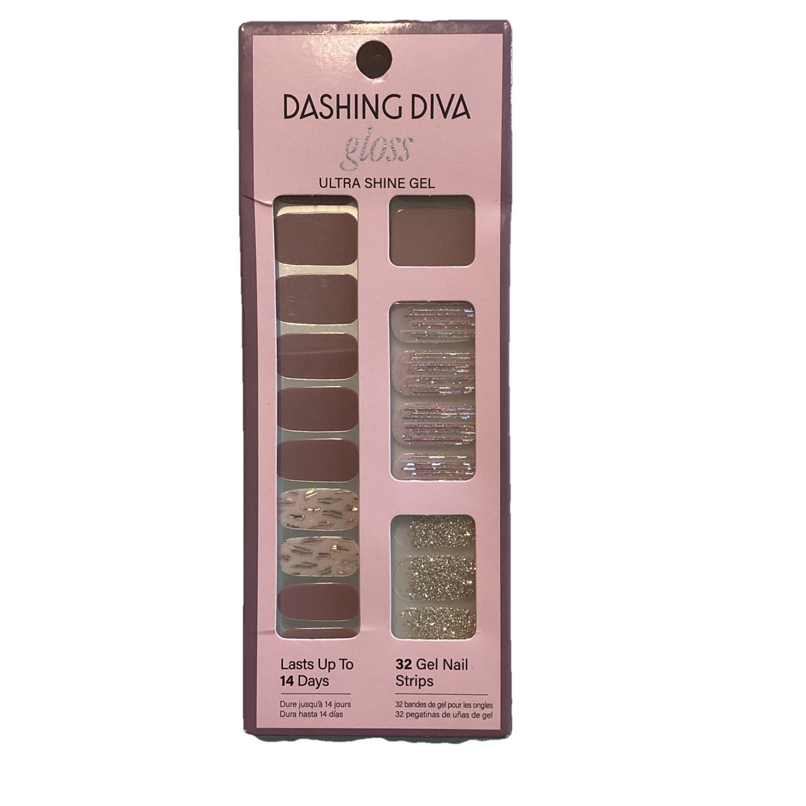 Dashing Diva GLOSS ~Ultra Shine Palette ~32 GEL Nail Strips ~#GS112 / AFTER GLOW