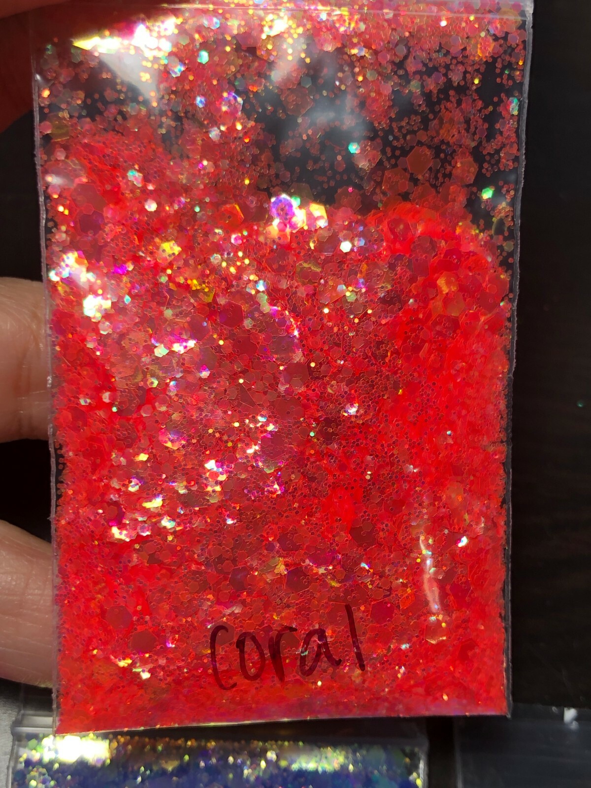 Super sparkling Glitter Hexagon Mix Snow White pink blue Nail Art US seller
