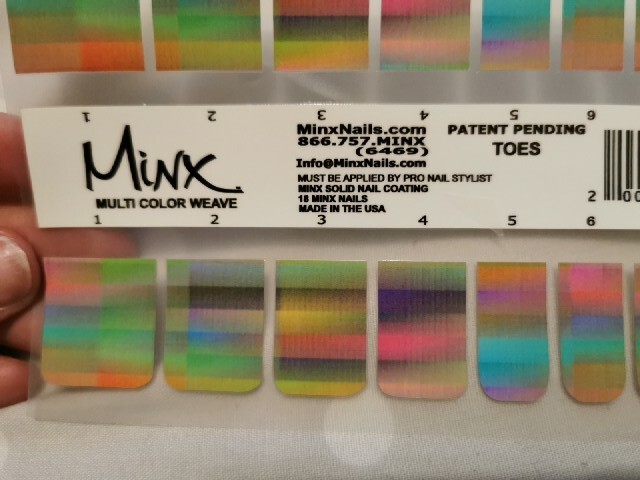 Multi Colour Weave MINX PROFESSIONAL NAIL WRAPS NEW SALON QUALITY