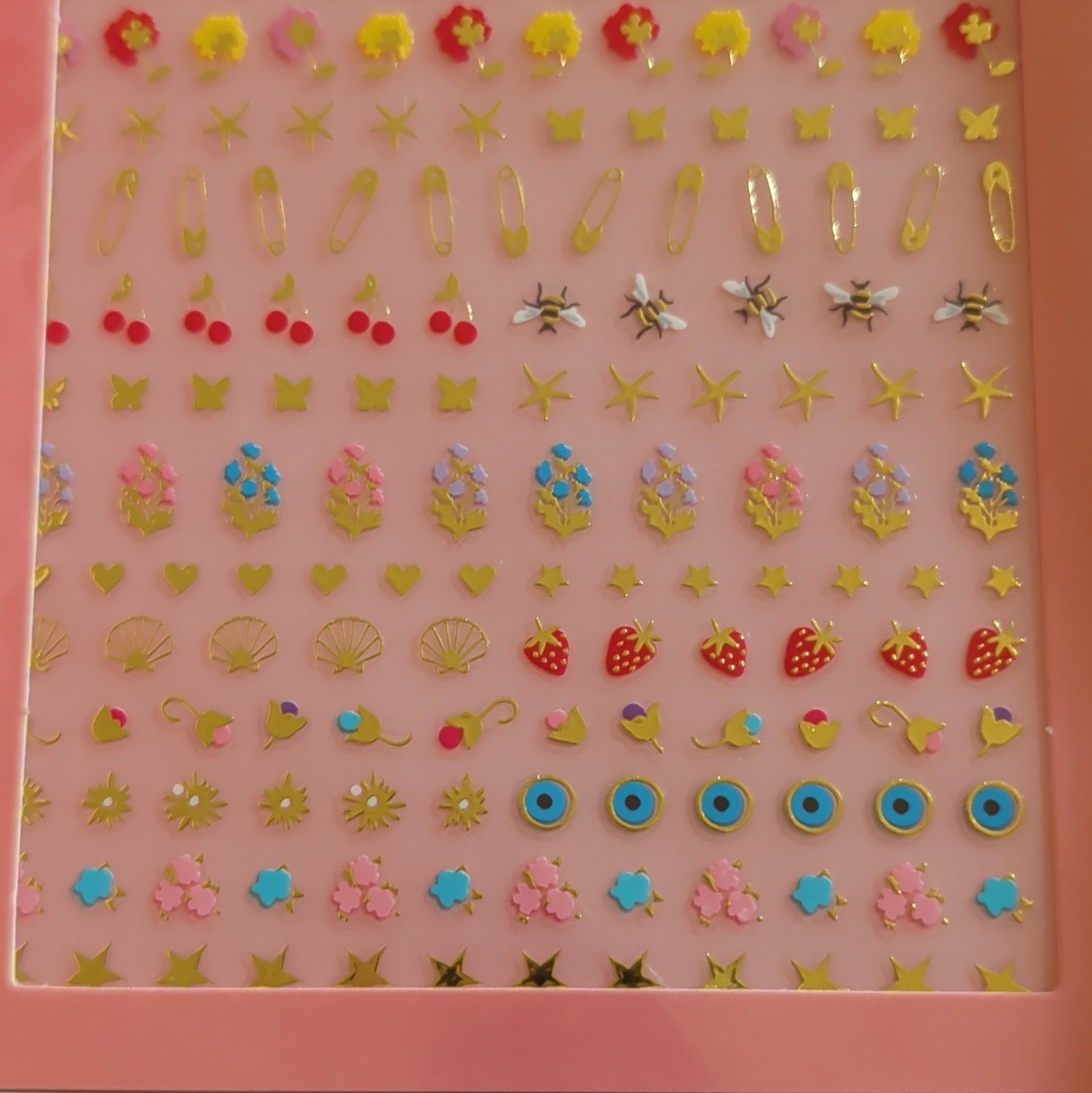 Deco Beauty Nail Art Stickers 2 Sheets Mon Cheri/Baba’s Kitchen Lot of 2 Flowers