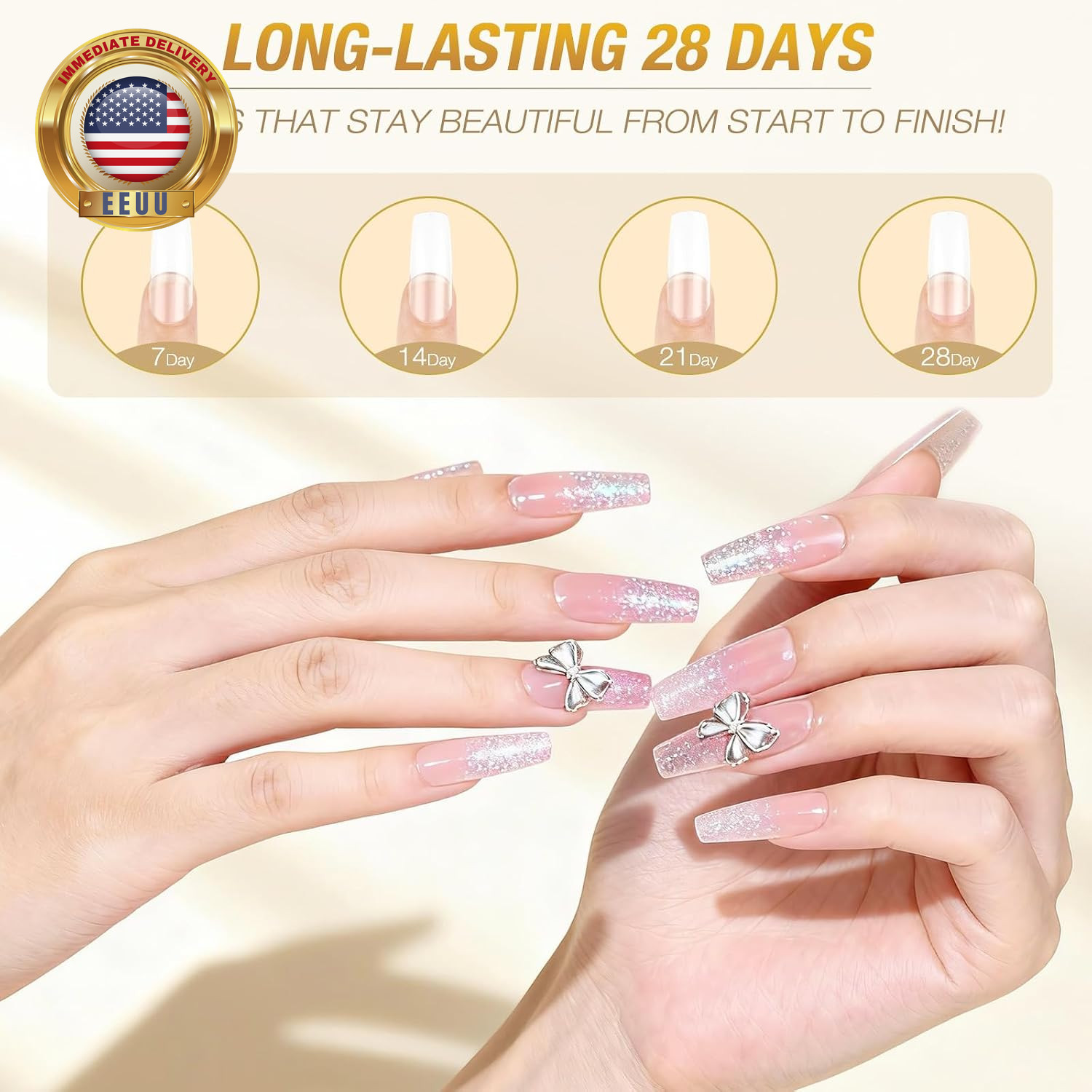 Clear Acrylic Nail Kit – Quick Dry Long Lasting Acrylic Powder & Liquid Set with