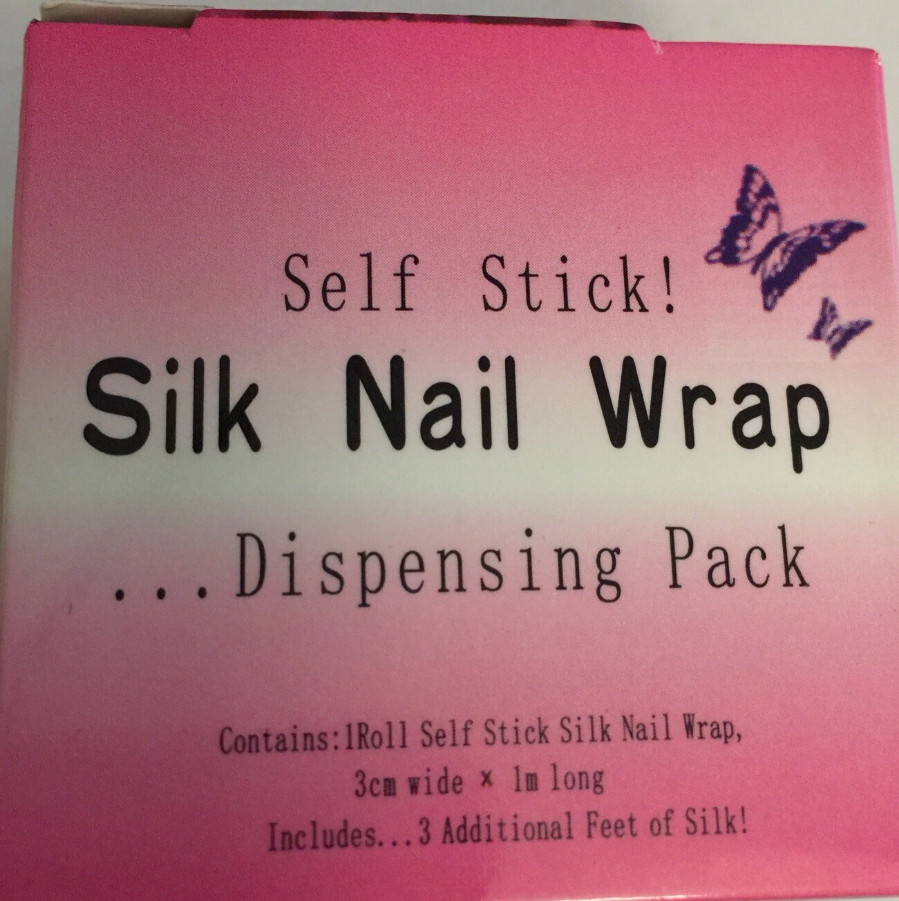 Silk Nail Wrap Dispensing Pack Self Stick Nail Repair Nail Extension In Box New