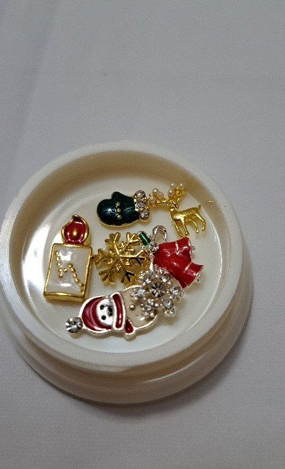 Christmas 3D Nail Art Jewelry Decoration 3 Pieces Set