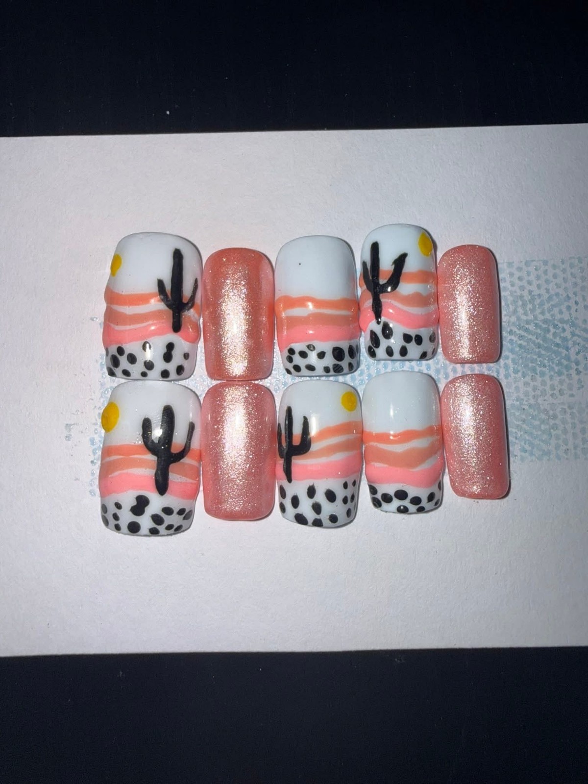 Hand Painted One-of-a-Kind Press On Nails | Custom Artificial Fingernails |…