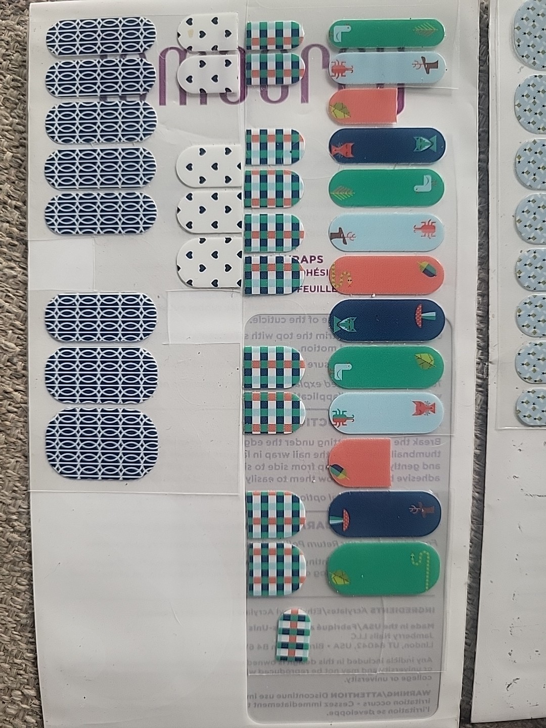 Jamberry Juniors Partials Lot