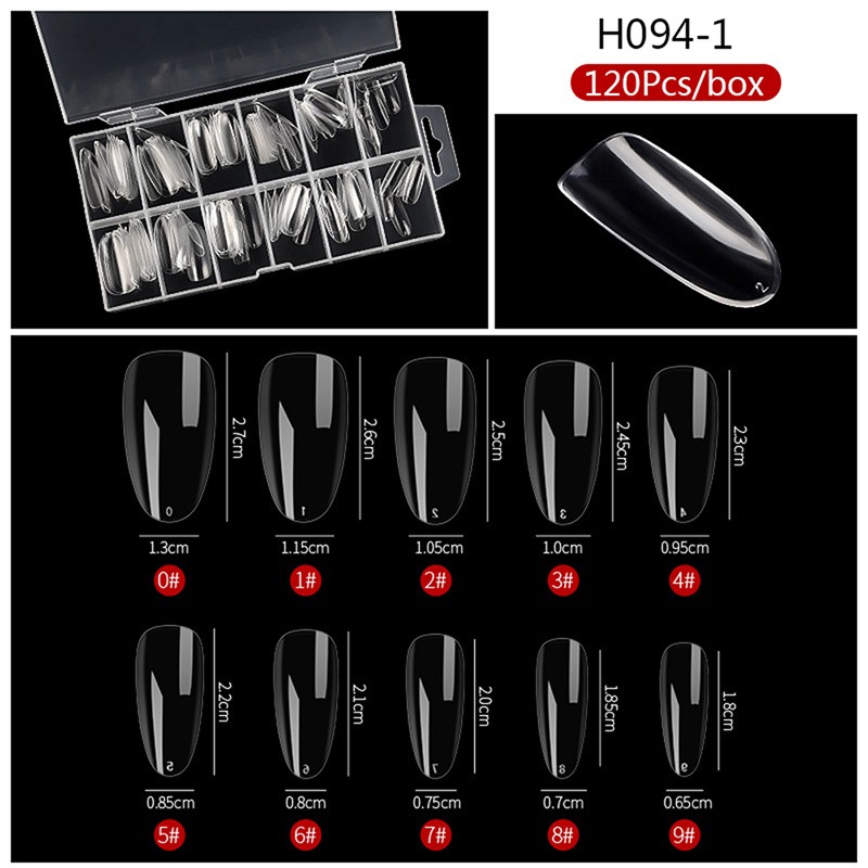 120Pcs Poly Nail Gel Nail Dual Forms Finger Extension UV Builder Nail Tips Tools