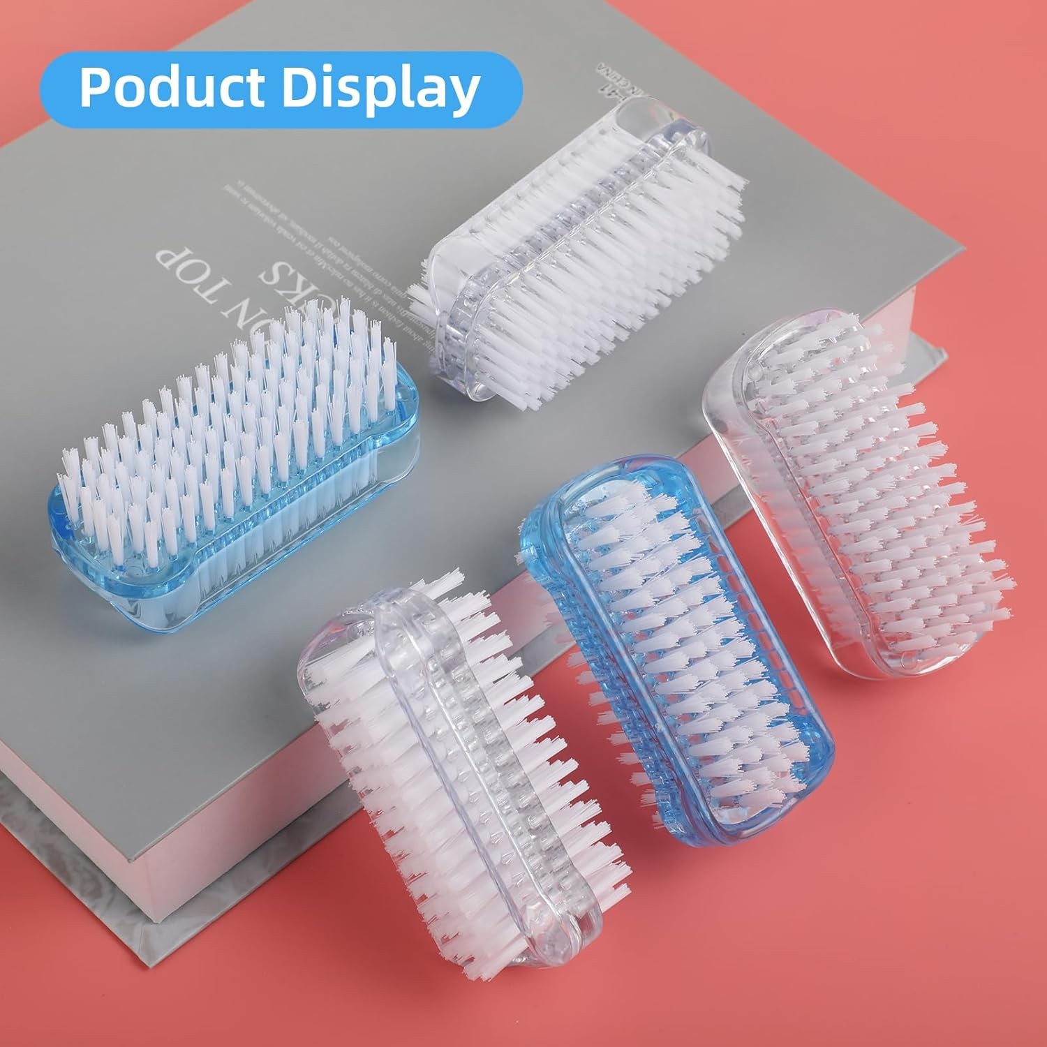 5 Pack Nail Brush for Cleaning Fingernails – Two Sided Hand Fingernail Scrub …