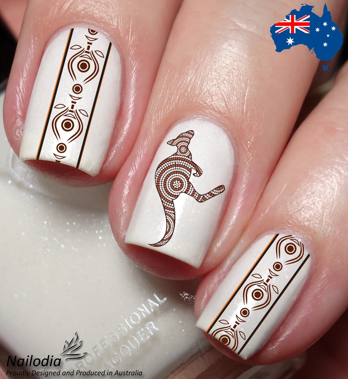 Australia Aboriginals Indigenous Painting Nail Art Decal Sticker