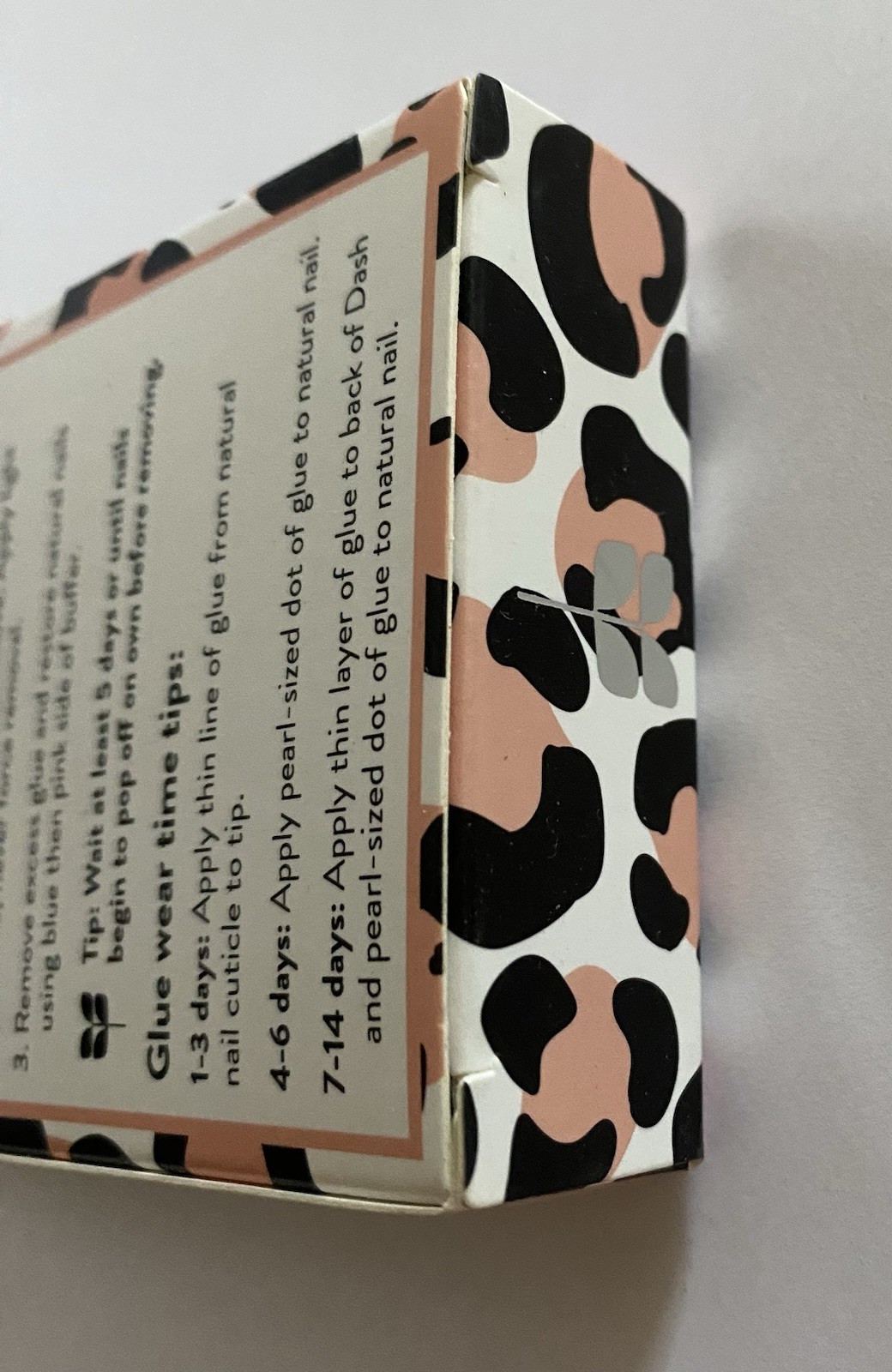Red Aspen Nail Dashes – Leopard For Lydia -Short Square- Animal Print -NEW