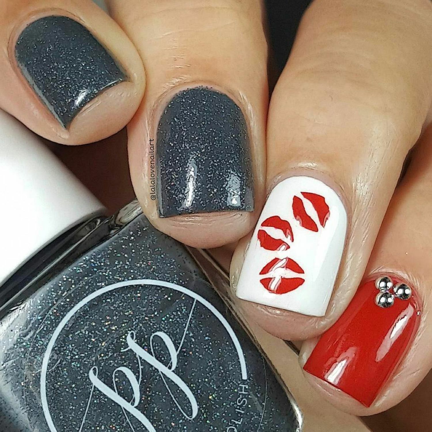 Kisses Stencils for Nails, Valentine’s Day Nail Stickers, Nail Art, Nail Vinyls