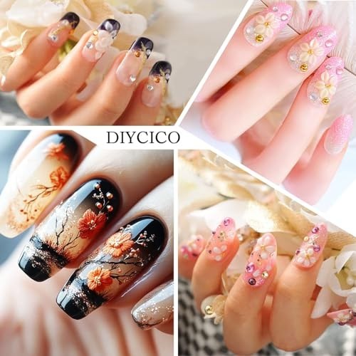 Nail Art Brushes Set 27 Piece Acrylic Dotting Pens Sculpture Tools Palette with